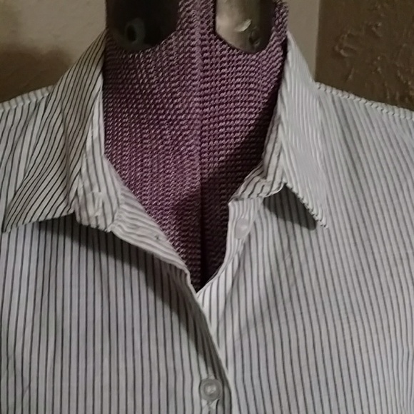 Cute white and gray striped dress - Picture 5 of 5